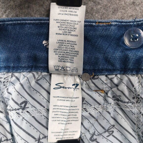 Seven7 Jeans Womens 16 Blue Medium Wash Bootcut Soft Stretch Denim Mid Rise - Picture 10 of 12